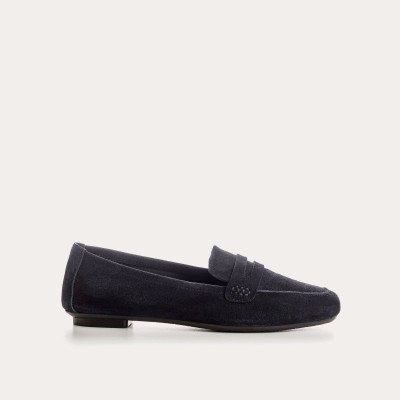 REQINS – Mocassins Hema velours – Marine