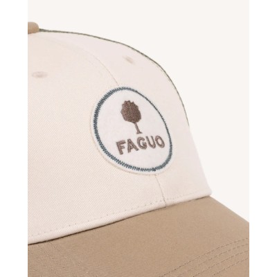 FAGUO - Casquette Trucker - Beige & vert