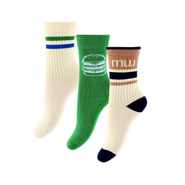 MINIPOP - Chaussettes en bambou x3 - Fern Green