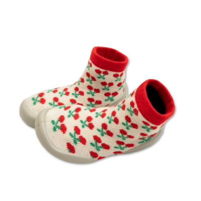 COLLÉGIEN - Chaussons Chaussettes - Cerises