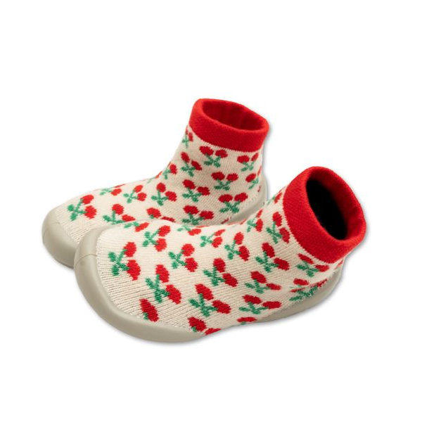 COLLÉGIEN - Chaussons Chaussettes - Cerises