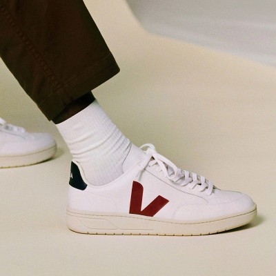 VEJA - Baskets V12 - White Marsala Nautico