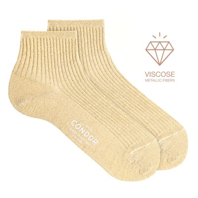 CONDOR - Socquettes côtelées 36/39 - Beige