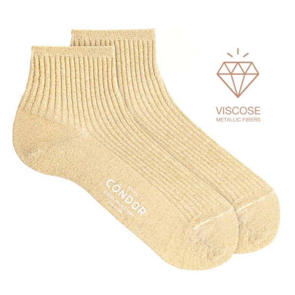 CONDOR - Socquettes côtelées 36/39 - Beige