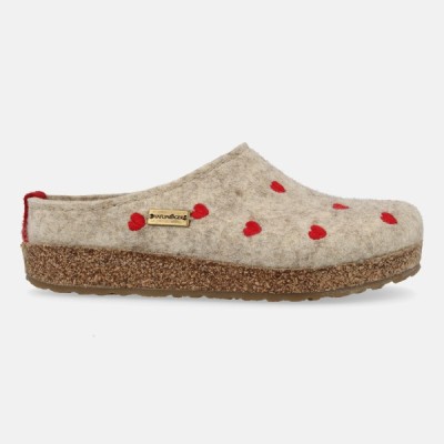 HAFLINGER - Chaussons Grizzli Cuorini - Beige