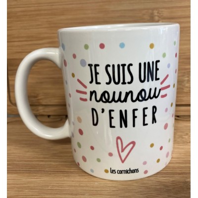 Mug Nounou d'enfer- Fabrication Française