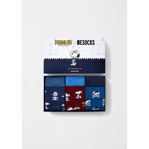 BESOCKS - Coffret Chaussettes Snoopy - 41/46