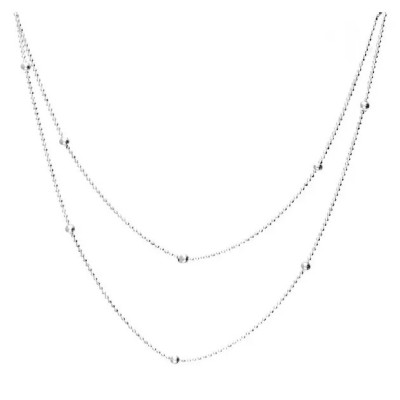 Doriane Bijoux Sautoir Argent.