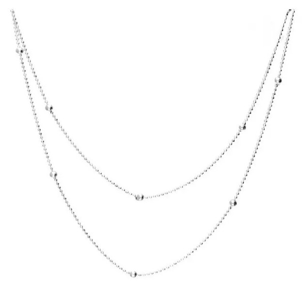 Doriane Bijoux Sautoir Argent.
