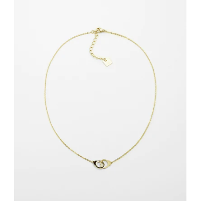 ZAG Bijoux Collier Cuff Acier Doré.