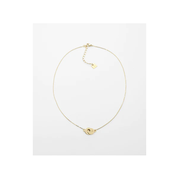 ZAG Bijoux Collier Bow Acier doré.