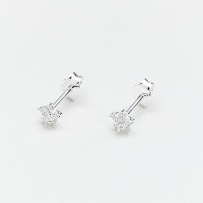 CANYON France Boucles d'oreilles Puces Argent.