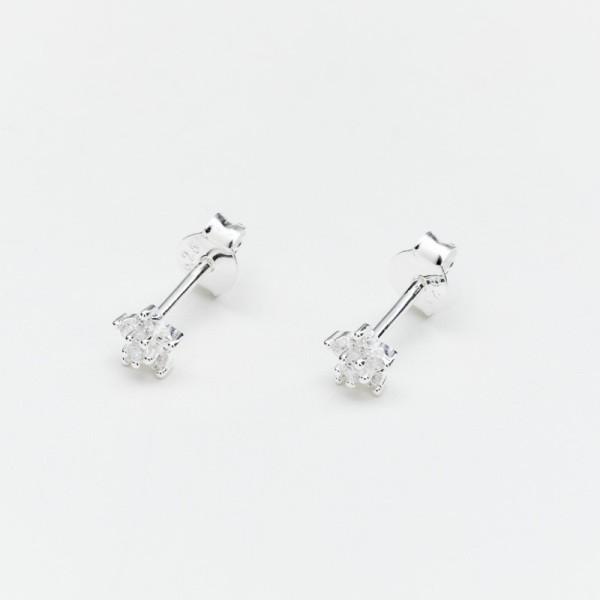 CANYON France Boucles d'oreilles Puces Argent.