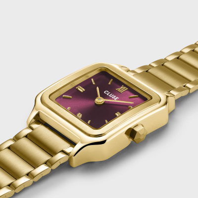 CLUSE Montre Femme Gracieuse Dark Cherry.