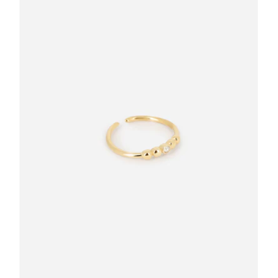 ZAG Bijoux Bague Muri Acier doré.