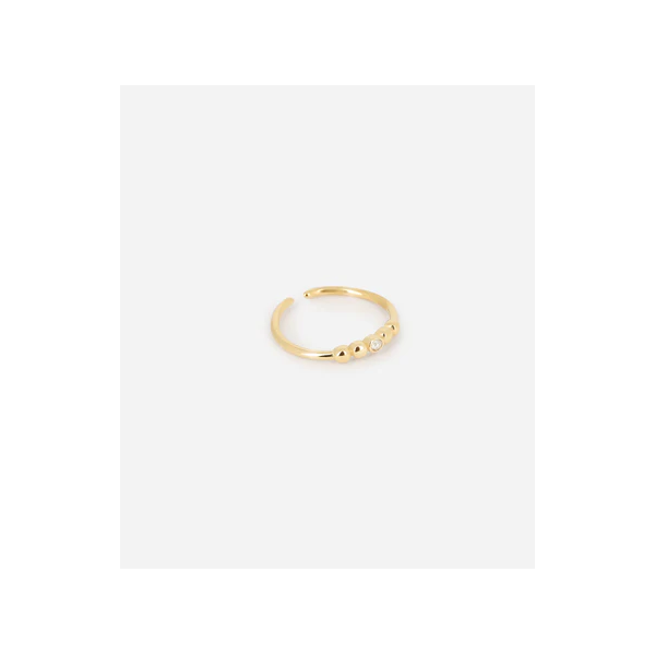 ZAG Bijoux Bague Muri Acier doré.
