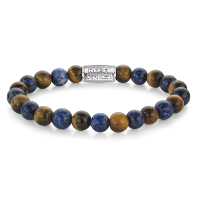 REBEL AND ROSE Bracelet Extensible Mix Tiger Lapis.