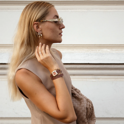 Cluse Montre Femme Gracieuse Petite Double tours.