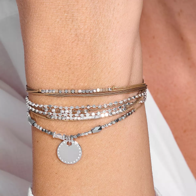 DORIANE Bijoux Bracelet Pastille Rock.