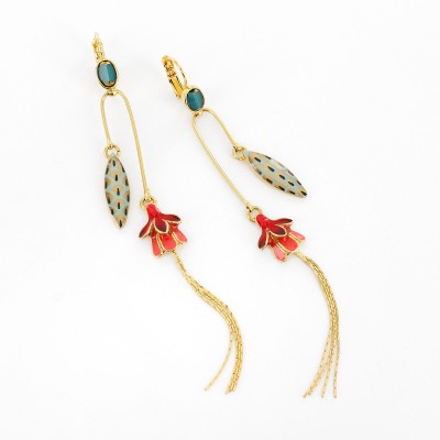 TARATATA bijoux Dormeuses Fuchsia.