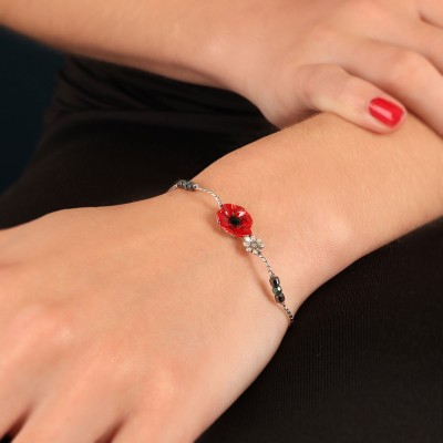 TARATATA bijoux Bracelet Taraboum Joli Coquelicot.