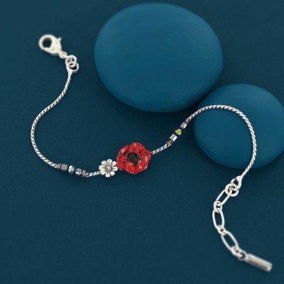 TARATATA bijoux Bracelet Taraboum Joli Coquelicot.