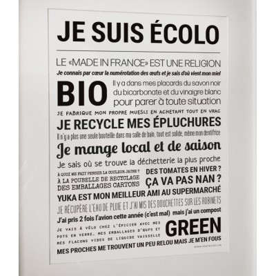 TOUT EST DIT Je suis Ecolo.