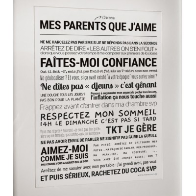 TOUT EST DIT Parents que j’aime.