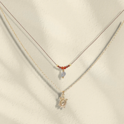 LOETMA Collier Eden Taupe.