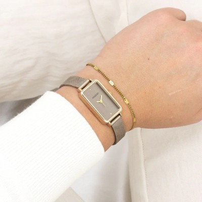 OOZOO Montre femme rectangulaire.