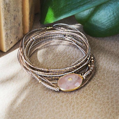 LOETMA Bracelet Calypso Diva Quartz Rose.
