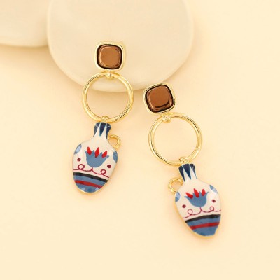 TARATATA bijoux Boucles d'oreilles Puces Antique.