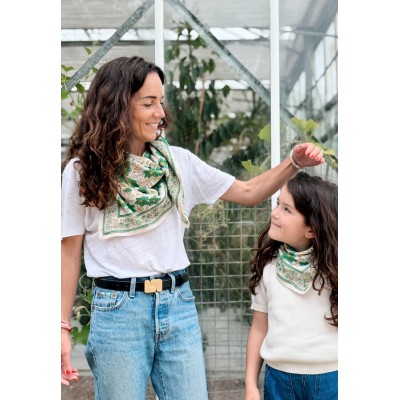 SO FAMILY Foulard Agra Pistache Small.