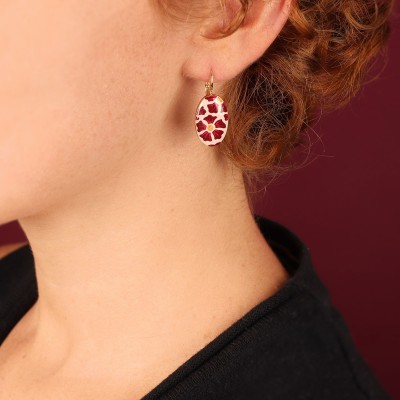 TARATATA bijoux Boucles d’oreilles Dormeuses Magnolia.