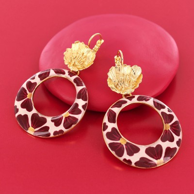 TARATATA bijoux Boucles d’oreilles Dormeuses Magnolia.
