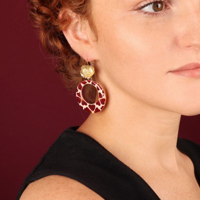 TARATATA bijoux Boucles d’oreilles Dormeuses Magnolia.