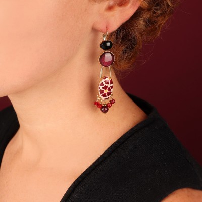 TARATATA bijoux Boucles d’oreilles Dormeuses Magnolia.