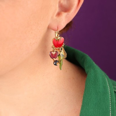TARATATA bijoux Boucles d’oreilles Dormeuses Paprika.