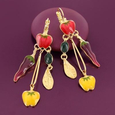 TARATATA bijoux Boucles d’oreilles Dormeuses Paprika.