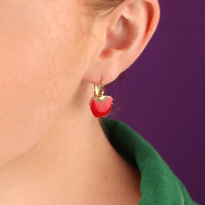 TARATATA bijoux Boucles d’oreilles Dormeuses Paprika.