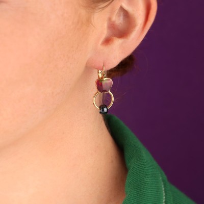 TARATATA bijoux Boucles d’oreilles Dormeuses Paprika.