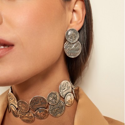 CXC Boucles d’oreilles Monnaie.
