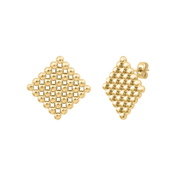 N°3 Boucles d’oreilles Carrées.