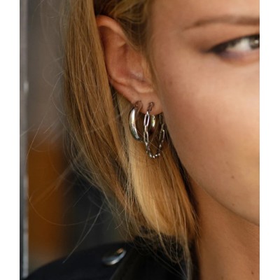 ZAG Bijoux Boucles d’oreilles Créoles Warhol.