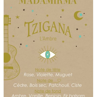 MADAMIRMA Eau de parfum 30ml Tzigana.