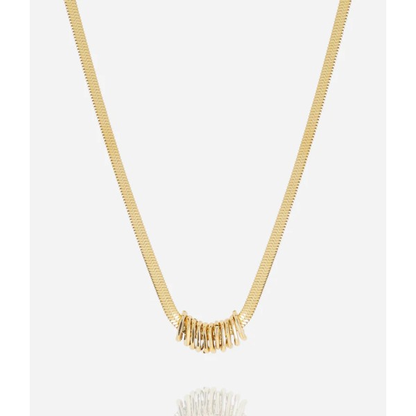 ZAG Bijoux Collier Luis Acier doré.