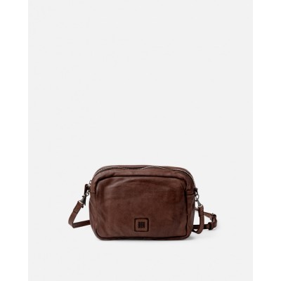 BIBA Sac Bandoulière Boston Marron foncé.