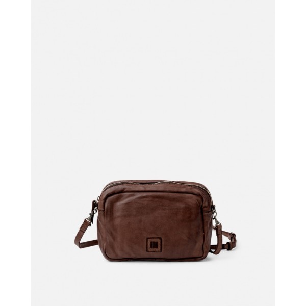 BIBA Sac Bandoulière Boston Marron foncé.