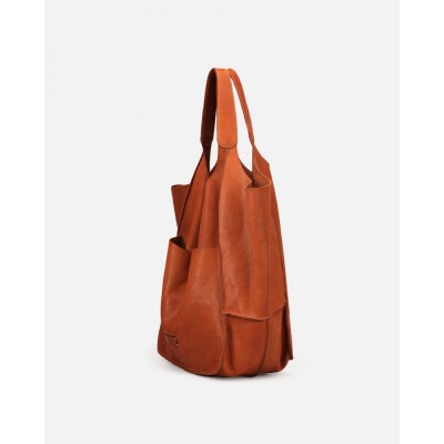 BIBA Sac Cabas Homer Cuir Tan.