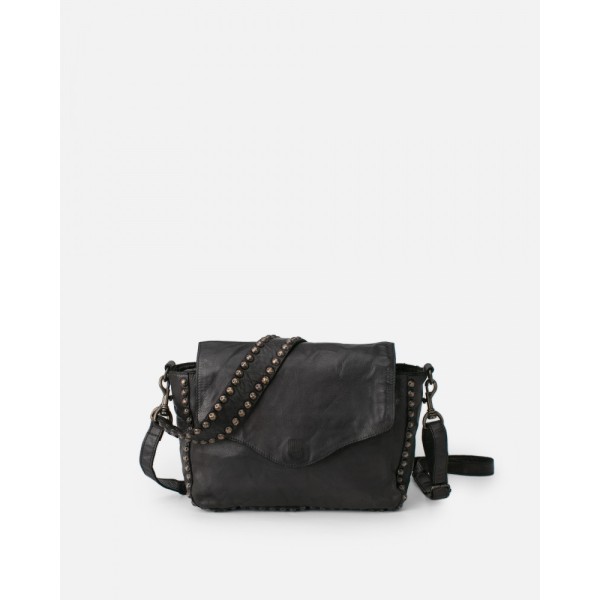 BIBA Sac Bandoulière Portland en cuir Noir.